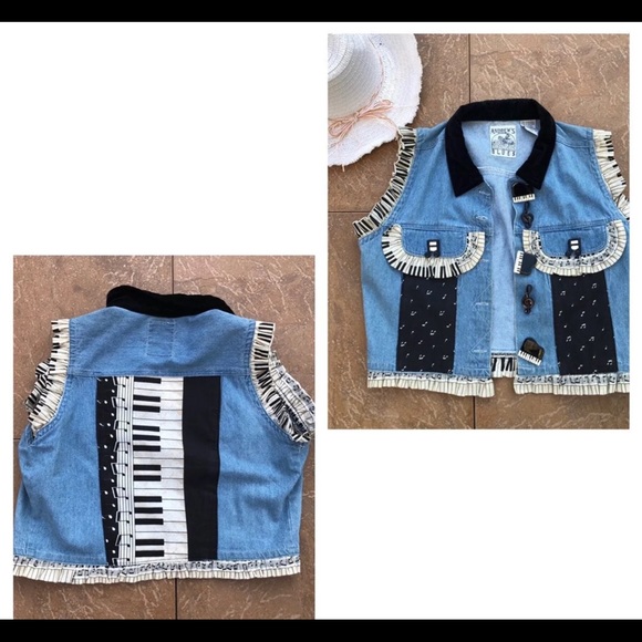Blue Jean Piano Jacket - Picture 3 of 7